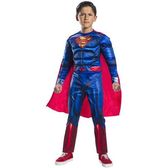 DISFRAZ INFANTIL SUPERMAN BLACK LINE DELUXE TALLA M (5/7 AÑOS) image 0