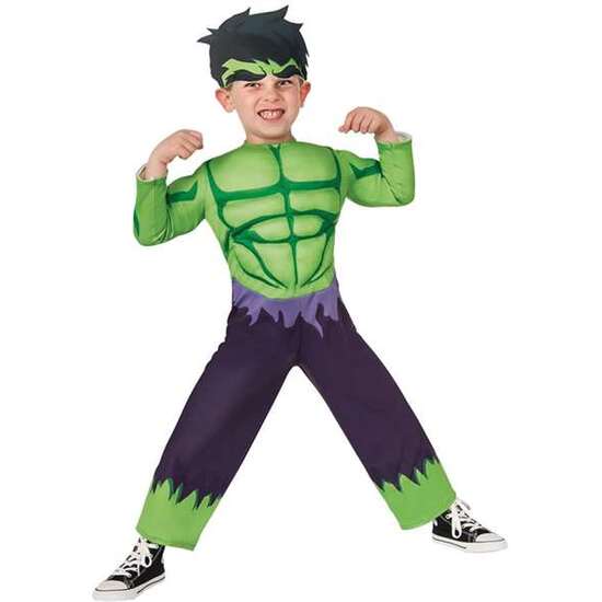 DISFRAZ INFANTIL MUSCULOSO VERDE T-S 3-6 AÑOS image 0