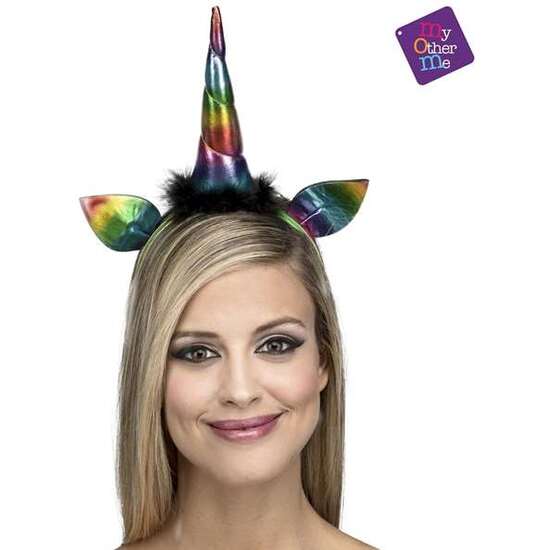 DIADEMA UNICORNIO ARCO IRIS TALLA ÚNICA image 1