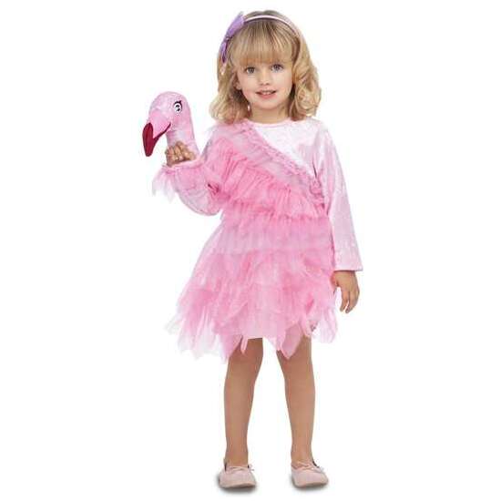 DISFRAZ BAILARINA FLAMINGO 3-4 AÑOS (VESTIDO Y GUANTE) image 0