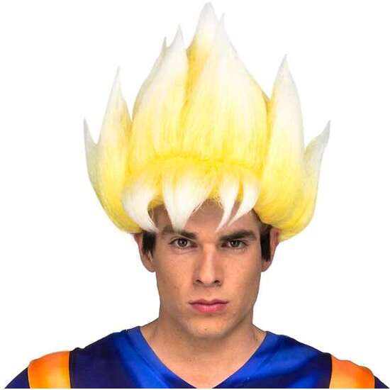 PELUCA ADULTO SAYAN GOKU TALLA ÚNICA image 0