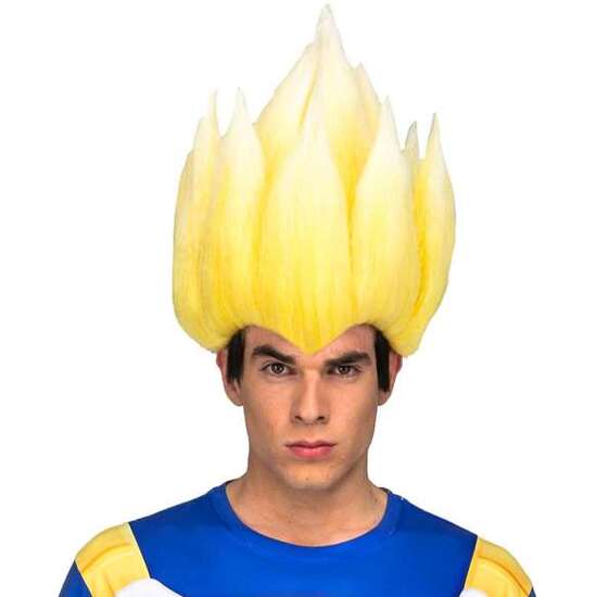 PELUCA ADULTO SAYAN VEGETA TALLA ÚNICA image 0