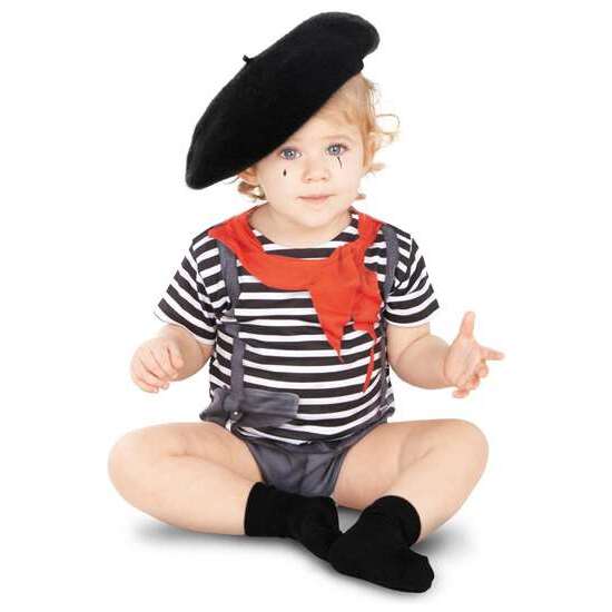 DISFRAZ MIME BODYSUITS BODYSUITS TALLA 12 MESES image 0
