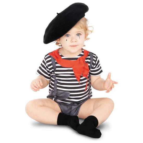 DISFRAZ MIME BODYSUITS BODYSUITS TALLA 6 MESES image 0