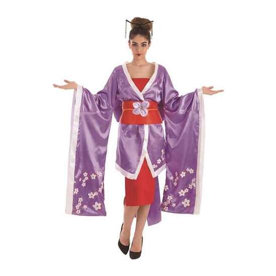 DISFRAZ ADULTO GEISHA FLORES TALLA L image 0