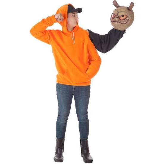 DISFRAZ ADULTO SUDADERA HALLOWEEN CABEZA ALIEN TALLA L image 1