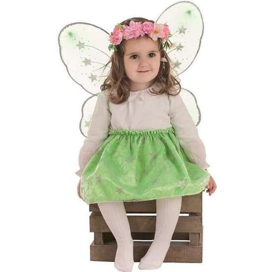 DISFRAZ INFANTIL MARIPOSA VERDE SET 3-6 AÑOS image 0