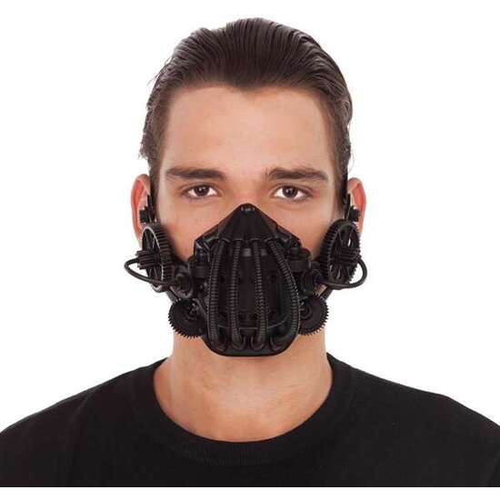MASCARILLA STEAMPUNK NEGRO TALLA ÚNICA image 0