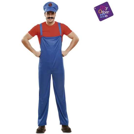 DISFRAZ RED SUPER PLUMBER TALLA M-L image 1