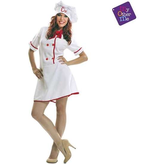 DISFRAZ LADY CHEF XL (GORRO, PAÑUELO Y VESTIDO) image 0