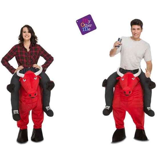 DISFRAZ RIDE-ON TORO ROJO TALLA ONE SIZE ADULT image 0