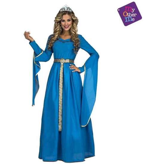 DISFRAZ PRINCESA MEDIEVAL AZUL TALLA M-L image 1