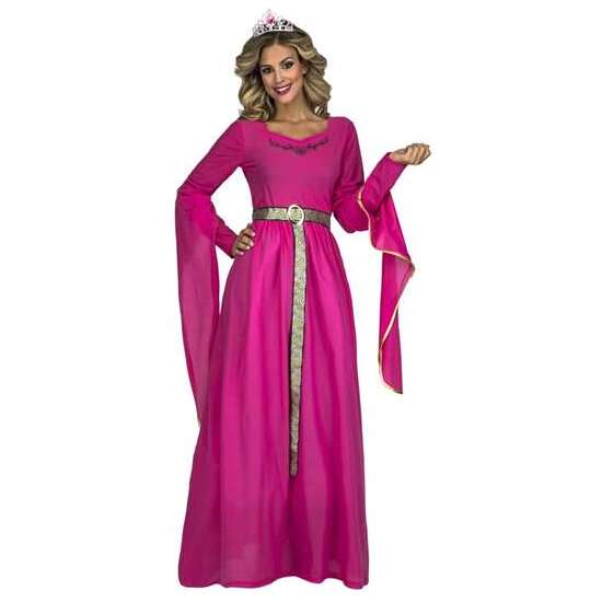 DISFRAZ PRINCESA MEDIEVAL ROSA TALLA M-L image 0