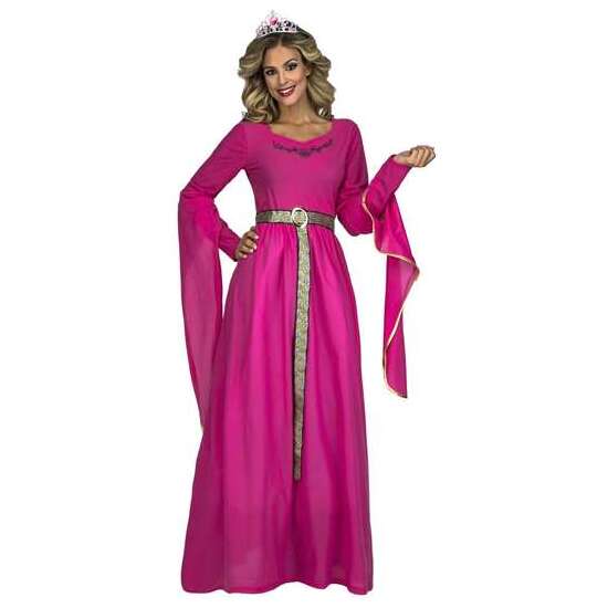 DISFRAZ PRINCESA MEDIEVAL ROSA TALLA M-L image 1