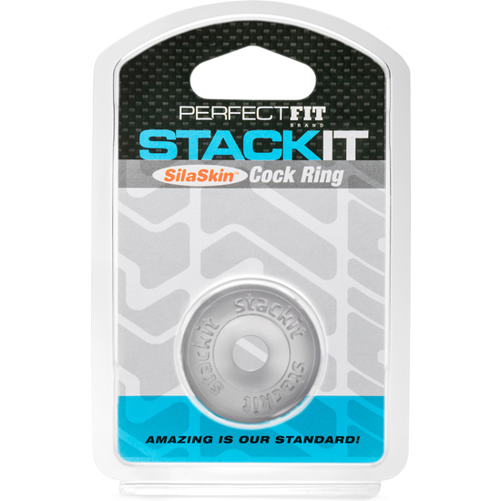STACK IT COCK RING CLEAR image 1