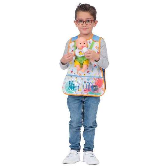 DISFRAZ YO QUIERO SER MAMÁ/PAPÁ (CHALECO, MUÑECO BEBÉ Y ACCESORIOS PARA EL BEBÉ) TALLA 3-5 AÑOS image 0