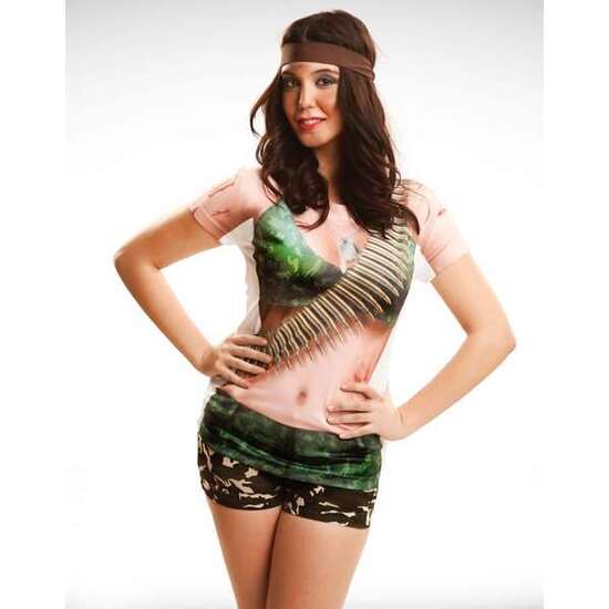 DISFRAZ WARRIOR GIRL M (T-SHIRT) image 1