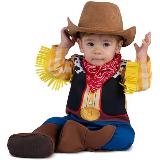 DISFRAZ COWBOY ADORABLE (SOMBRERO, PAÑUELO, MONO Y PATUCOS) TALLA 24-36 MESES image 2