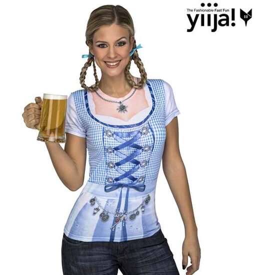 DISFRAZ BLUE OKTOBERFEST LADY L (T-SHIRT) image 3