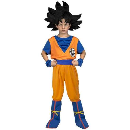 DISFRAZ GOKU CON CAMISA, FAJÍN, PANTALONES, CUBREBOTAS Y BRAZALETES TALLA 13-14 AÑOS image 0