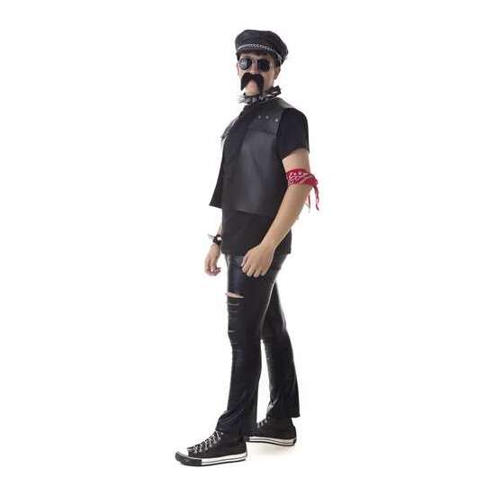 DISFRAZ ADULTO MOTERO CHALECO TALLA XL image 2