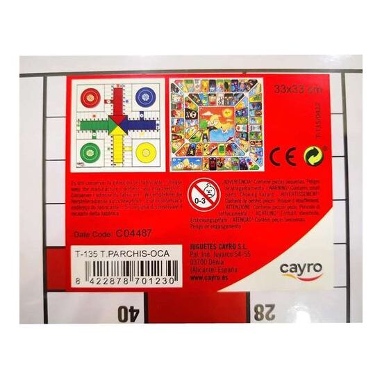 TAB. PARCHIS - OCA MADERA 33X33 CM image 2