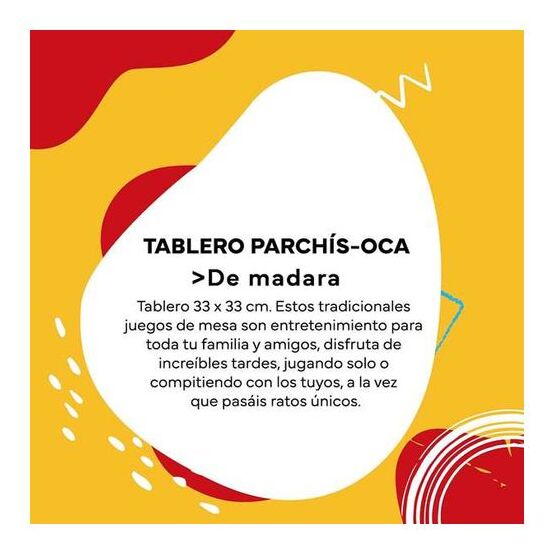 TAB. PARCHIS - OCA MADERA 33X33 CM image 3