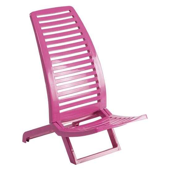 SILLA PLAYA POLIPROPILENO COLOR ROSA 38X60X72 CM image 0