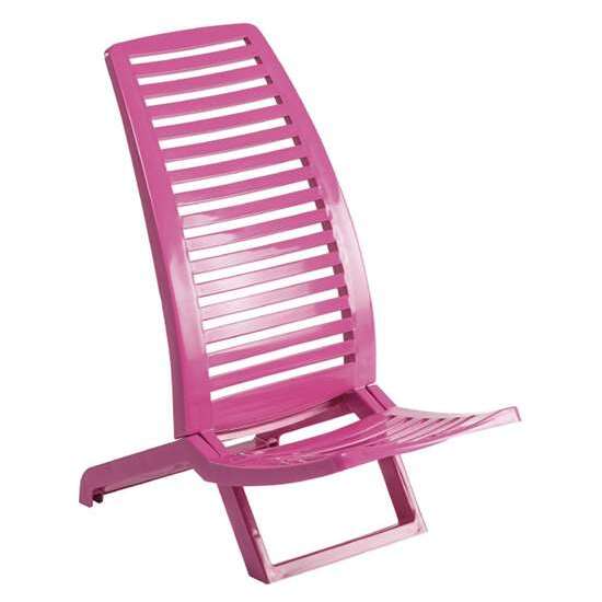 SILLA PLAYA POLIPROPILENO COLOR ROSA 38X60X72 CM image 1