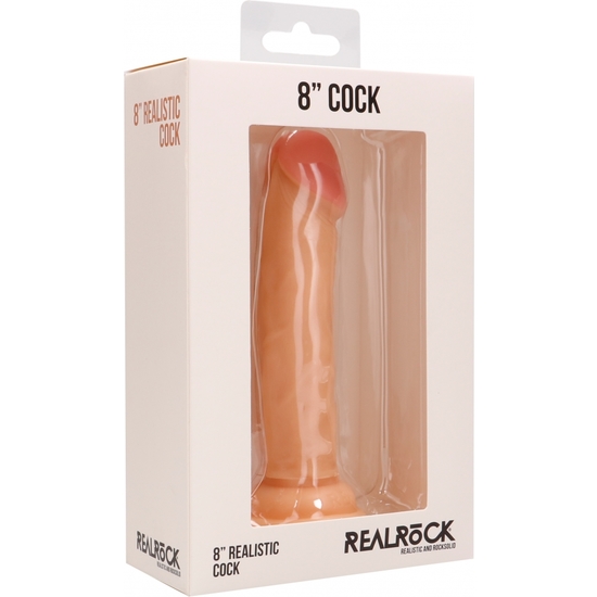 REALISTIC COCK - 8 INCH - SKIN image 1