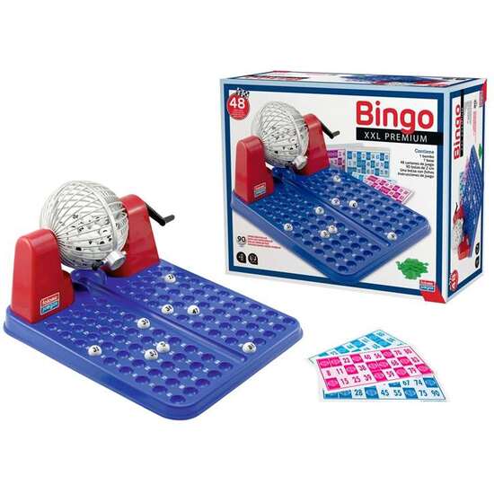 BINGO XXL PREMIUM 48 CARTONES Y BOLAS IMBORRABLES 40X33X21 CM image 0