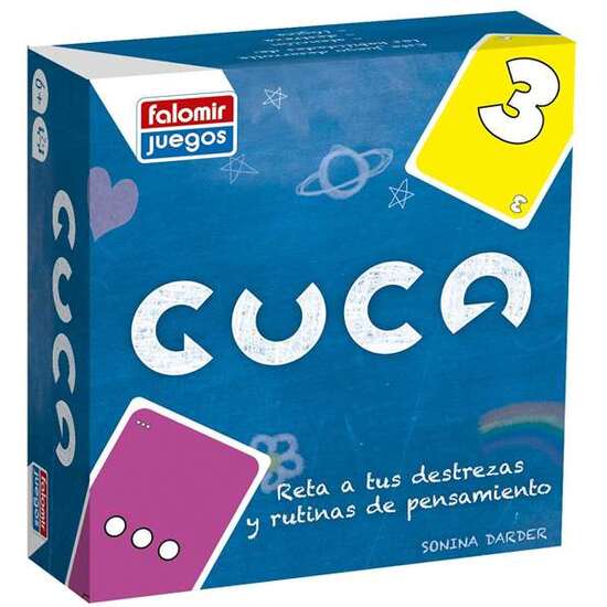 JUEGO GUCA 3. SÉ EL PRIMERO EN SACAR TUS CARTAS FORMANDO TRÍOS, ESCLERA O RELACIONES LÓGICAS image 1