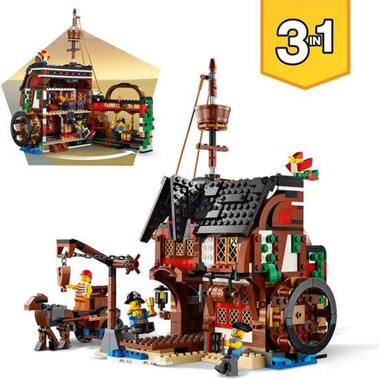 JUEGO DE CONSTRUCCION GALEON TABERNA PIRATA LEGO CREATOR image 4