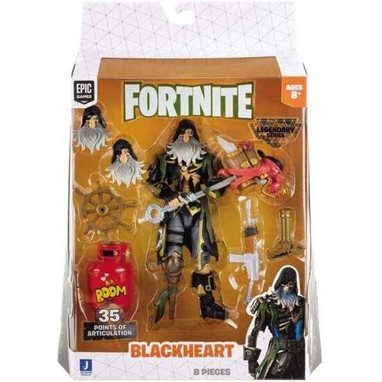 FIGURA FORTNITE BLACKHEART SKELETON ARTICULADA CON ACCESORIOS SERIE LEGENDARY 15 CM image 1