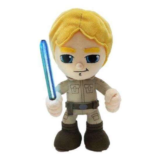 PELUCHE STAR WARS LUKE SKYWALKER 19 CM SABLE LASER. image 0