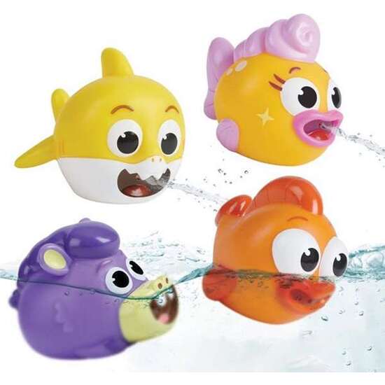 FIGURA DE BAÑO BABY SHARK. SET 4 FIGURAS. 16,51 X 12,19 X 8,89 CM image 0