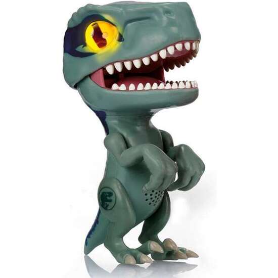 FIGURA CHOMPER JURASSIC WORLD BLUE CON LUZ EN LOS OJOS Y SONIDOS 19.5 CM ALTO. image 0