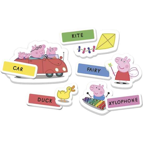 JUEGO APRENDO INGLÉS CON PEPPA PIG ¡CON DIFERENTES MODOS DE JUEGO! 24X16X7 CM image 1