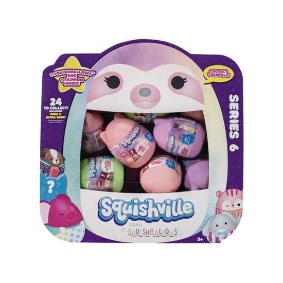 HUEVO SORPRESA SQUISHVILLE ¡24 MOD. DIFERENTES DE PELUCHES SQUISHMALLOWS 5 CM! EXP. 12 PIEZAS image 1