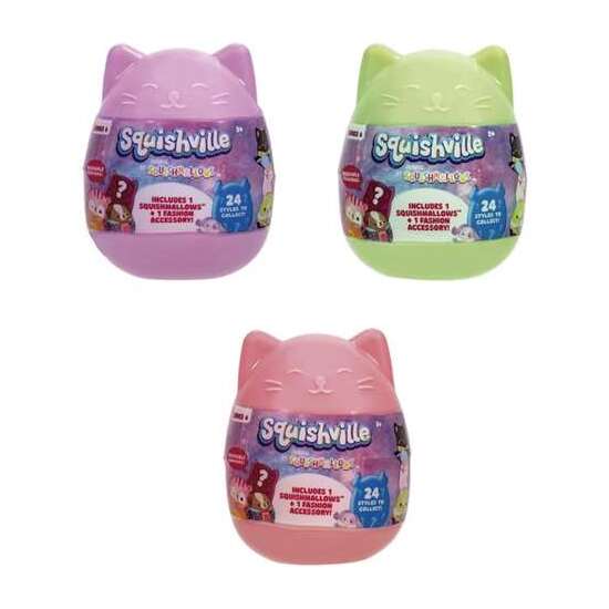 HUEVO SORPRESA SQUISHVILLE ¡24 MOD. DIFERENTES DE PELUCHES SQUISHMALLOWS 5 CM! EXP. 12 PIEZAS image 3