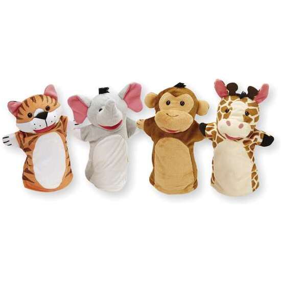 PELUCHE MARIONETA AMIGOS DEL ZOOLÓGICO MELISSA & DOUG SET 4 PIEZAS - MODELOS SURTIDOS image 1