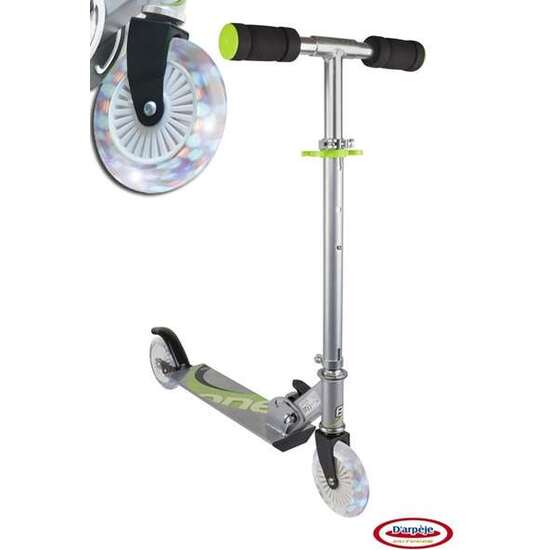 PATINETE 2 RUEDAS FUNBEE CON LUZ LED PLEGABLE MANILLAR AJUSTABLE DE 68 A 79 CM COLORES SDOS image 0