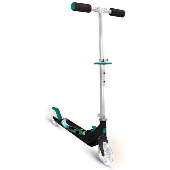 PATINETE 2 RUEDAS FUNBEE CON LUZ LED PLEGABLE MANILLAR AJUSTABLE DE 68 A 79 CM COLORES SDOS image 1