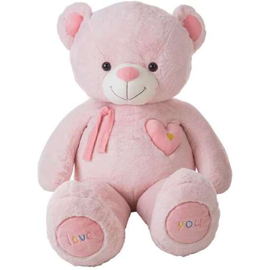 PELUCHE OSO VALENTIN ROSA140 CM image 0