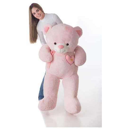 PELUCHE OSO VALENTIN ROSA140 CM image 1