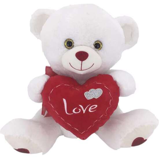 PELUCHE OSO CORAZON CON PESPUNTES 50 CM image 0