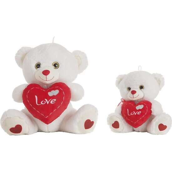 PELUCHE OSO CORAZON CON PESPUNTES 50 CM image 1