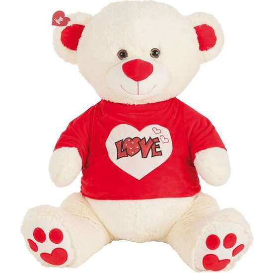 PELUCHE OSO CAMISETA LOVE PURPURINA 90 CM image 1