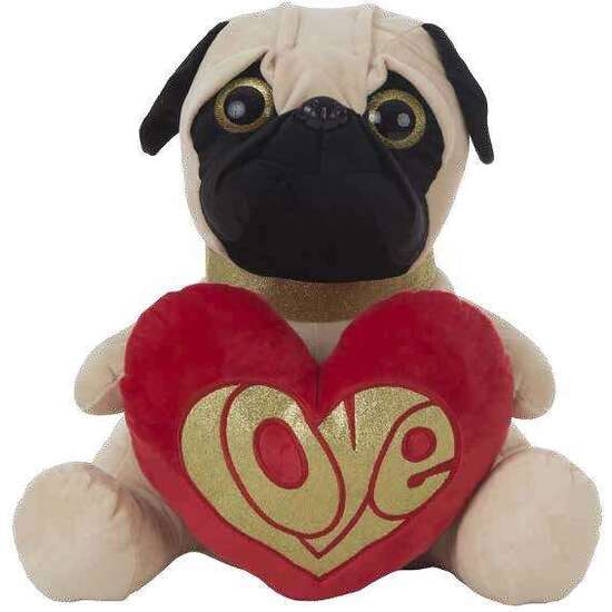 PELUCHE PUG DOG CORAZÓN 48 CM image 0