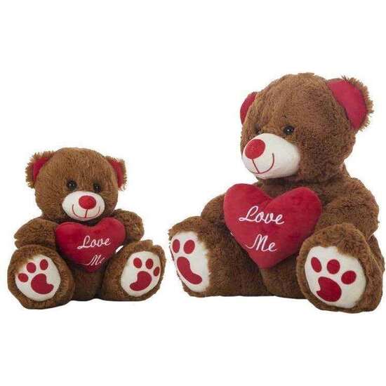 PELUCHE OSO AMOUR CORAZÓN 28 CM image 0